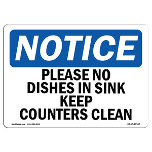 Please No Dishes In Sink Keep Counters Clean