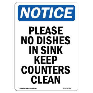 Please No Dishes In Sink Keep Counters Clean