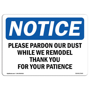 Please Pardon Our Dust While We Remodel