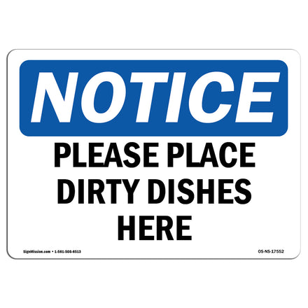 Please Place Dirty Dishes Here