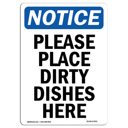 Please Place Dirty Dishes Here