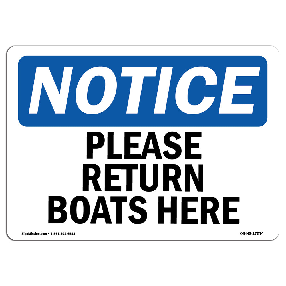 Please Return Boats Here