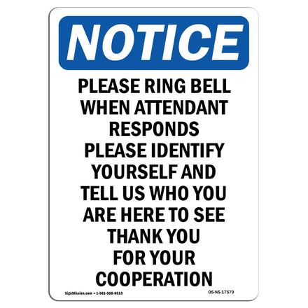 Please Ring Bell When Attendant Responds