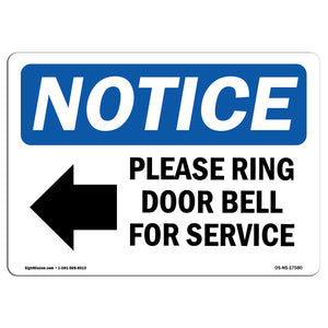 Please Ring Door Bell For Service