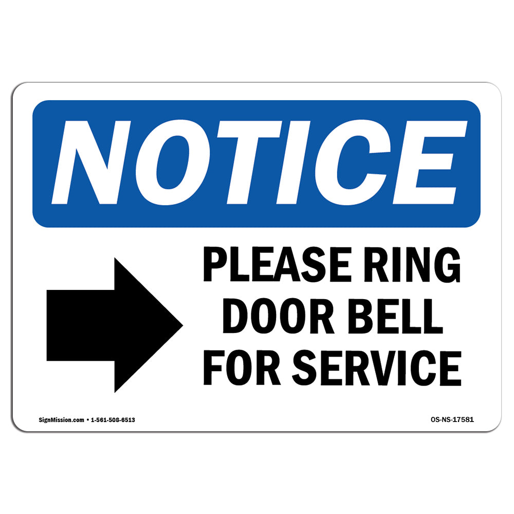 PLEASE RING BELL FOR ASSISTANCE SIGN (BRUS SILVER, Aluminum, SIZE 2X7.75 )