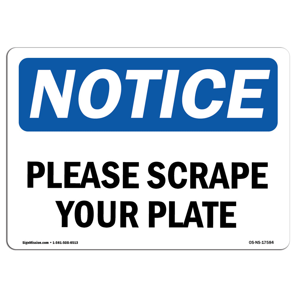 Please Scrape Your Plate