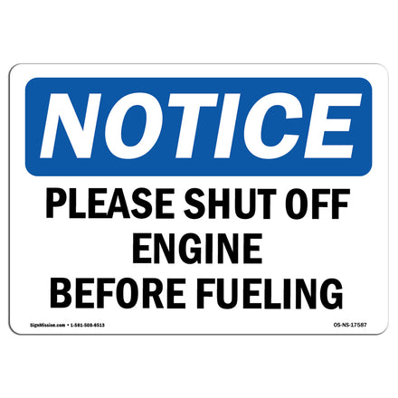 Please Shut Off Engine Before Fueling