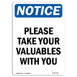 Please Take Your Valuables With You