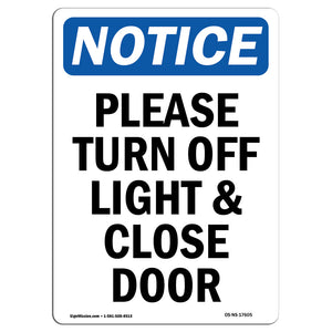 Please Turn Off Light & Close Door