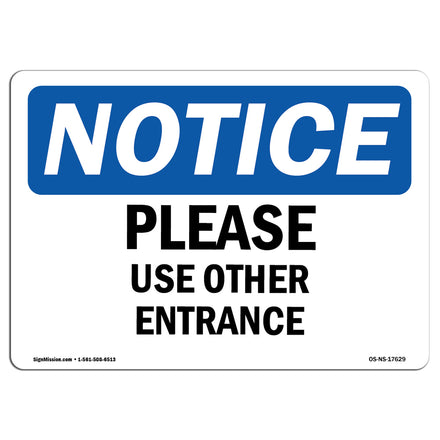 Please Use Other Entrance