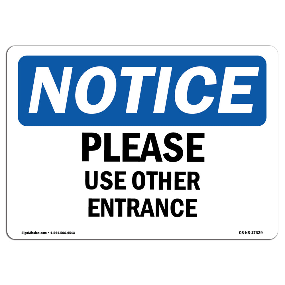 Please Use Other Entrance