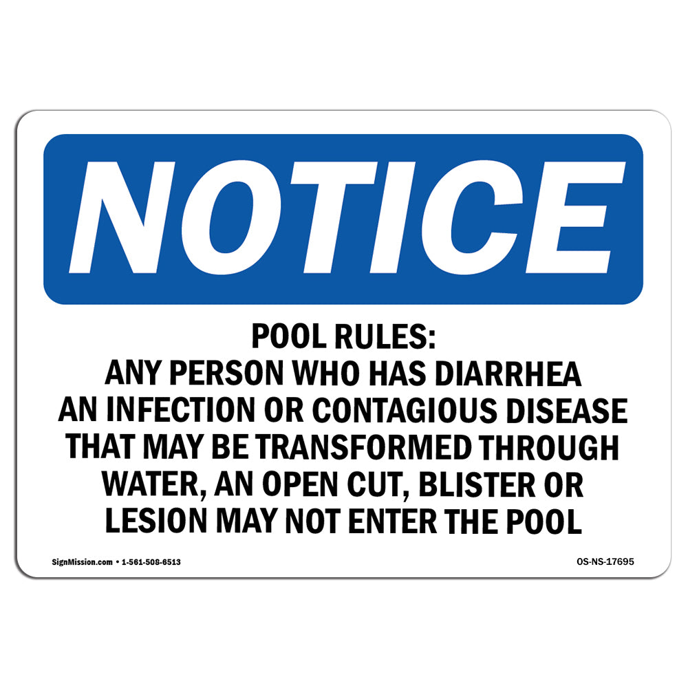 Pool Rules Any Person Who Has