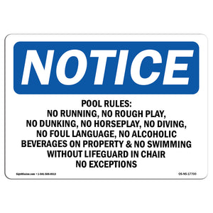 Pool Slide Rules 1. No Life Jackets Or Flotation