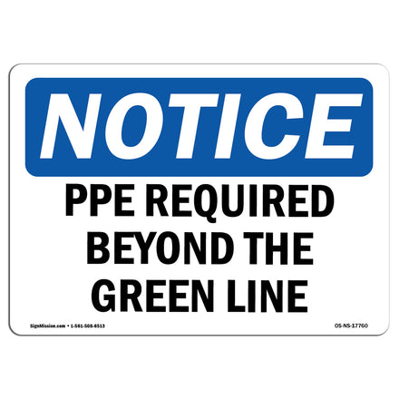 PPE Required Beyond The Green Line