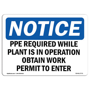 PPE Required While Plant Is In Operation