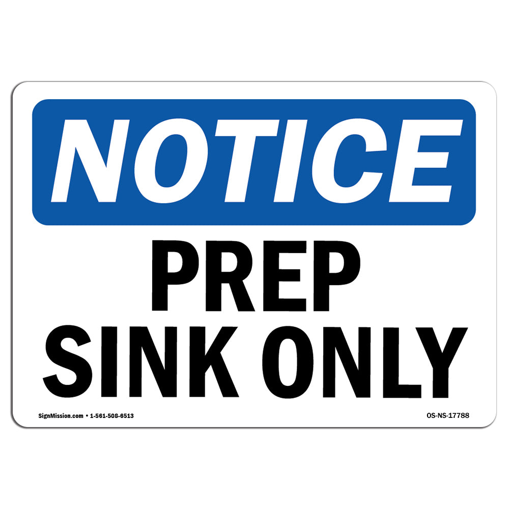 Prep Sink Only