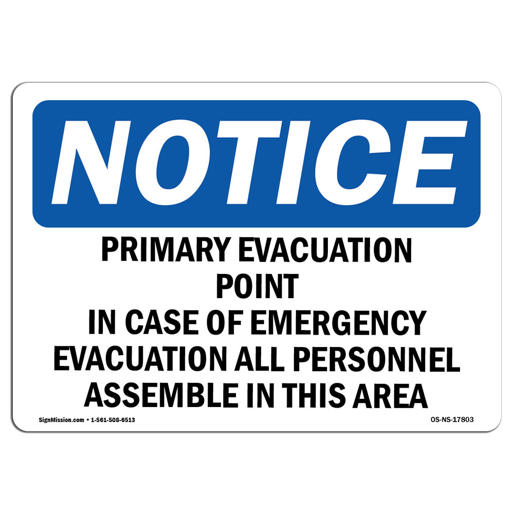 Primary Evacuation Point In Case Of Emergency