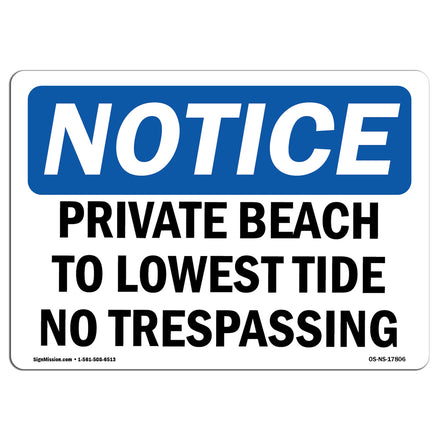 Private Beach To Lowest Tide No Trespassing