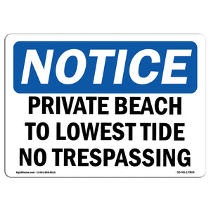Private Beach To Lowest Tide No Trespassing