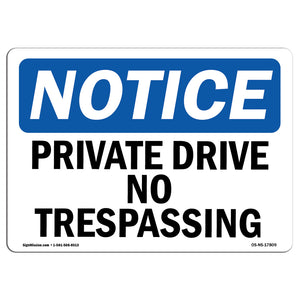 Private Drive No Trespassing