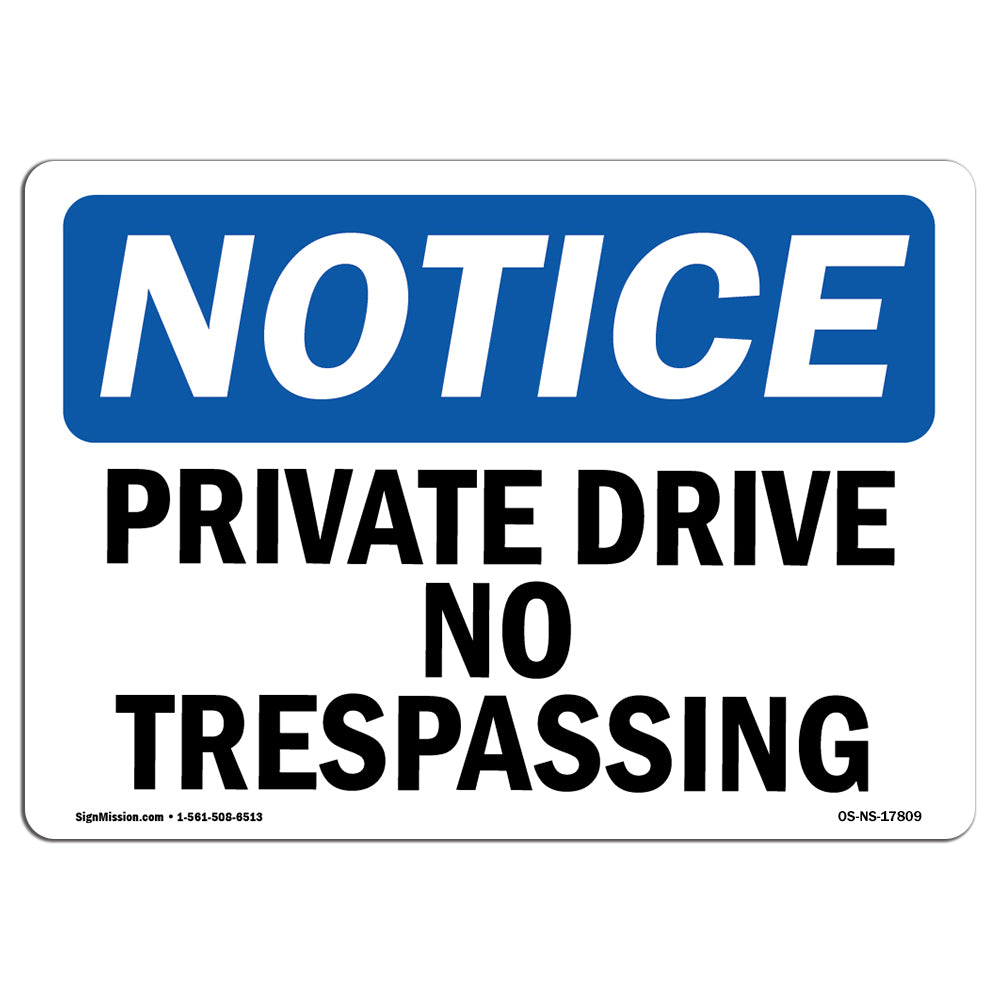 Private Drive No Trespassing