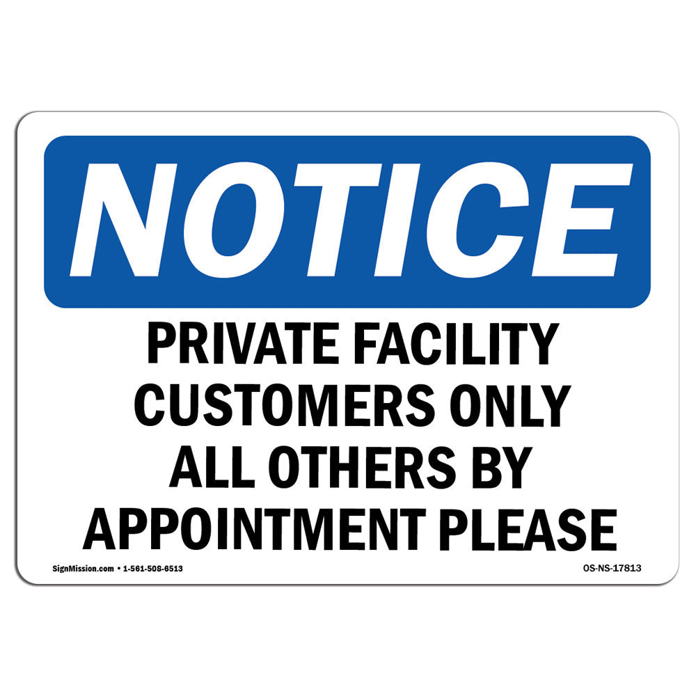 Private Facility Customers Only All Others