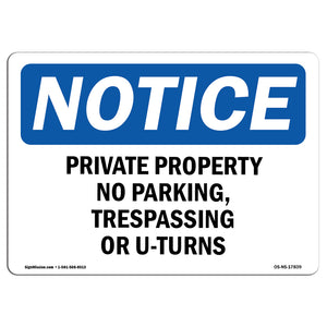 Private Property No Parking, Trespassing