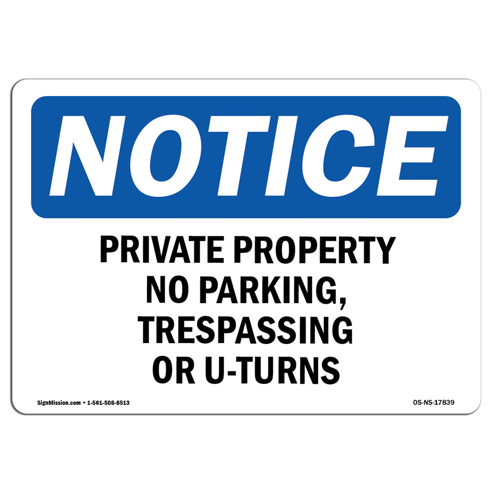 Private Property No Parking, Trespassing