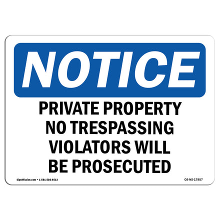 Private Property No Trespassing Violators