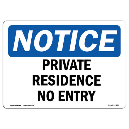 Private Residence No Entry