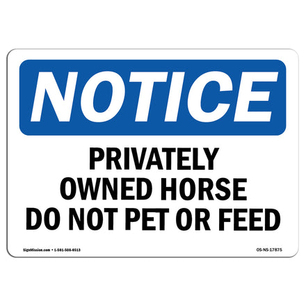 Privately Owned Horse Do Not Pet Or Feed