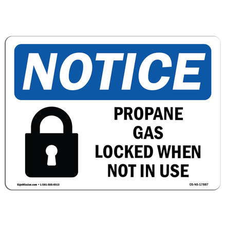 Propane Cage Locked When Not In Use