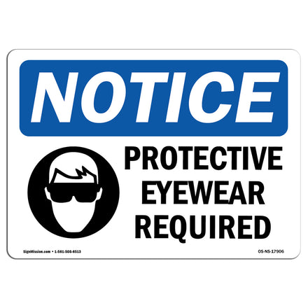 Protective Eyewear Required