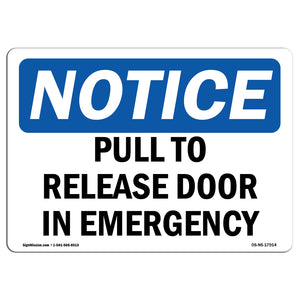 Pull To Release Door In Emergency