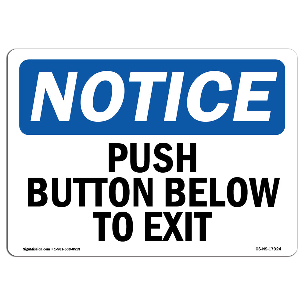 Push Button Below To Exit