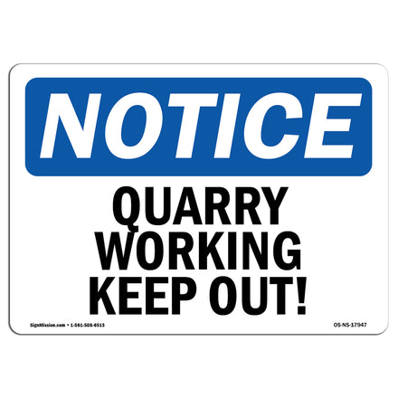 Quarry Workings Keep Out!