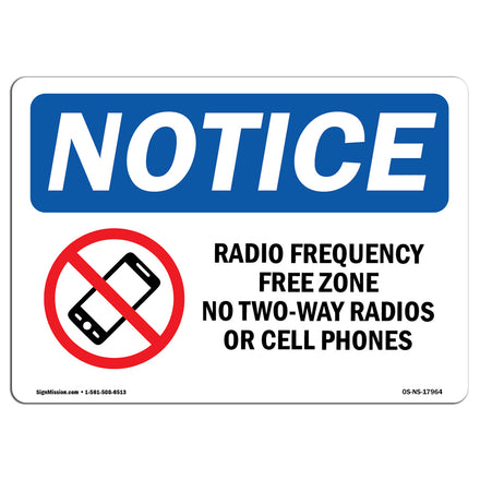 Radio Frequency Free Zone No