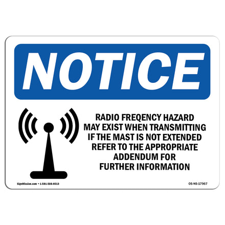 Radio Frequency Hazard May Exist