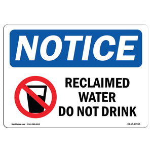 Reclaimed Water Do Not Drink