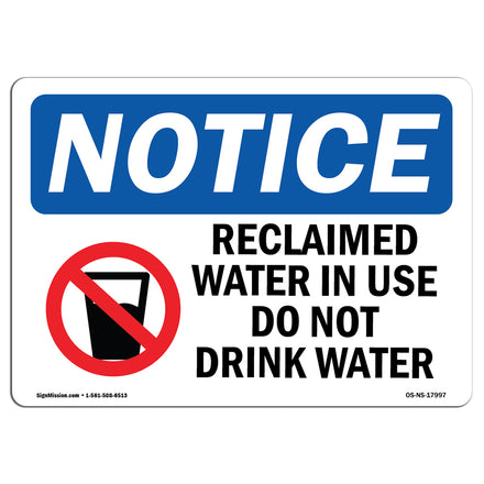 Reclaimed Water In Use Do Not