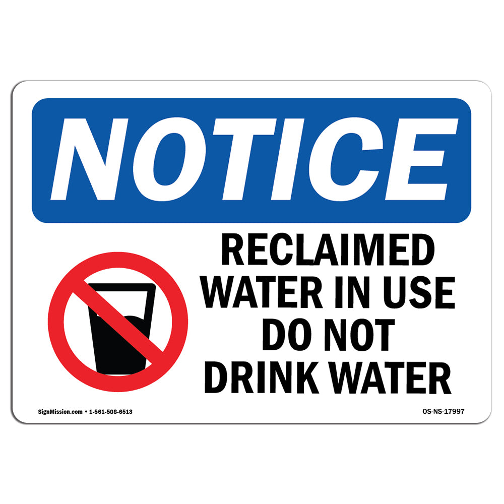 Reclaimed Water In Use Do Not