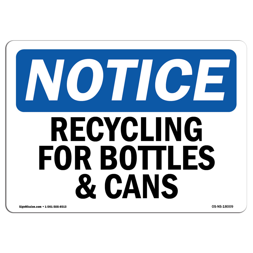Recycling For Bottles & Cans