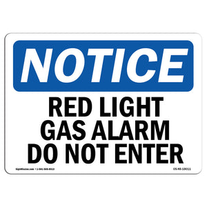 Red Light Gas Alarm Do Not Enter