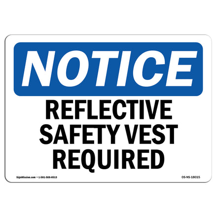 Reflective Safety Vest Required