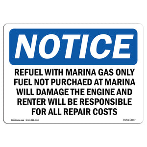 Refuel With Marina Gas Only Fuel Not Purchased