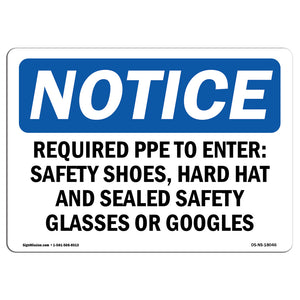 Required PPE To Enter Safety Shoes, Hard