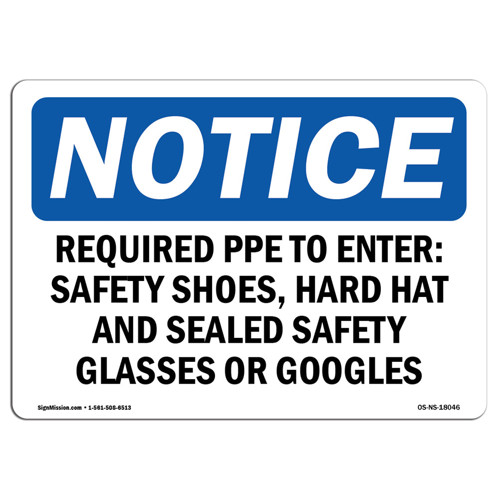 Required PPE To Enter Safety Shoes, Hard