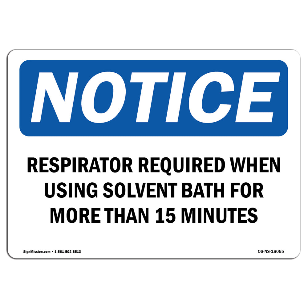 Respirator Required When Using Solvent Bath