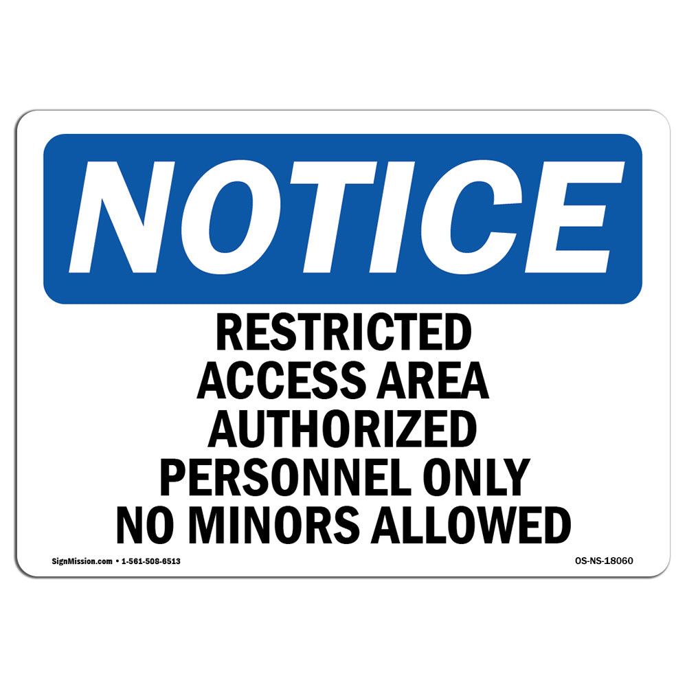 Restricted Access Area Authorized Personnel