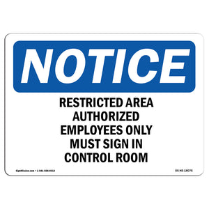 Restricted Area Authorized Employees Only Sign